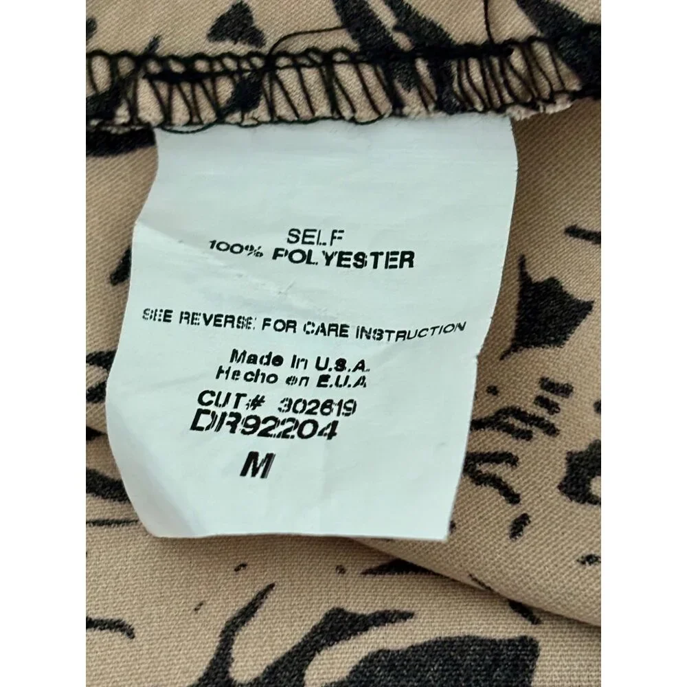 Y2K Floral Mini Dress M Skater Tie Front Back Cutout Festival Boho Chic Resort - Picture 4 of 13